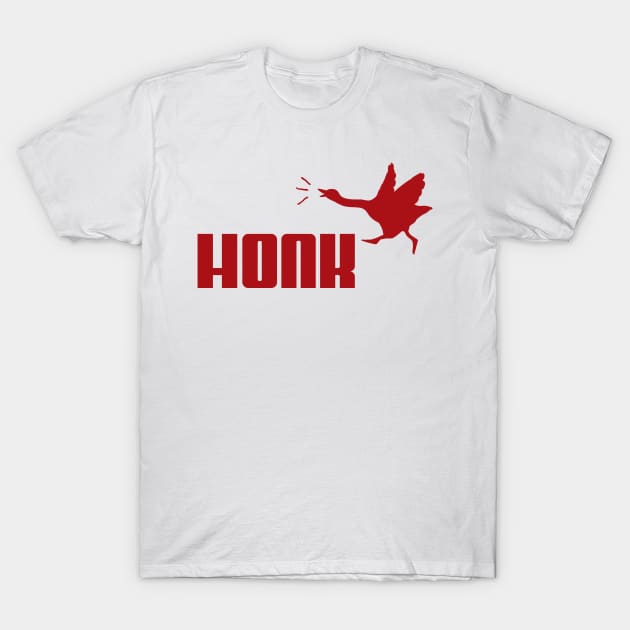 HONK! Red T-Shirt by unaifg